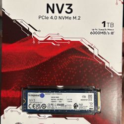 Kingston NV3 1TB M.2 2280 NVMe SSD | PCIe 4.0 Gen 4x4 | Up to 6000 MB/s | SNV3S/1000G
