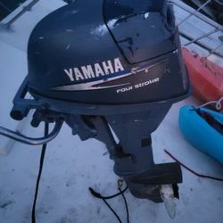 Yamaha 4 stroke 9.9 outboard.