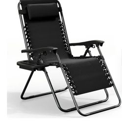 Zero Gravity Chair Steel Outdoor Lounge Chair Folding Reclining Chair