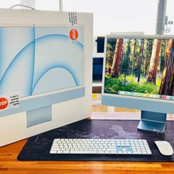 Apple iMac 24” 2021 M1 16GB 256GB SSD IN BOX Like New with Keyboard and mouse