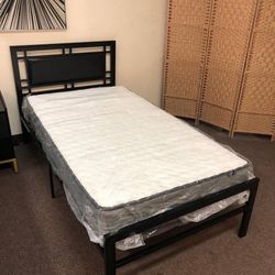 Twin Bed With Mattress 