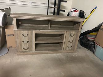 Gray entertainment table