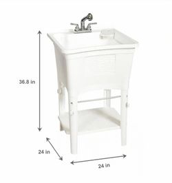 BRAND NEW Glacier Bay All-in-One Utility Sink / Laundry Tub Work Center
