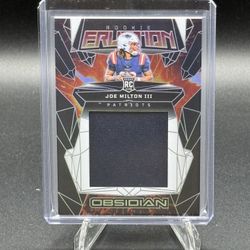 2024 Obsidian Rookie Eruption #ERM-JMN Joe Milton Patch Relic RC