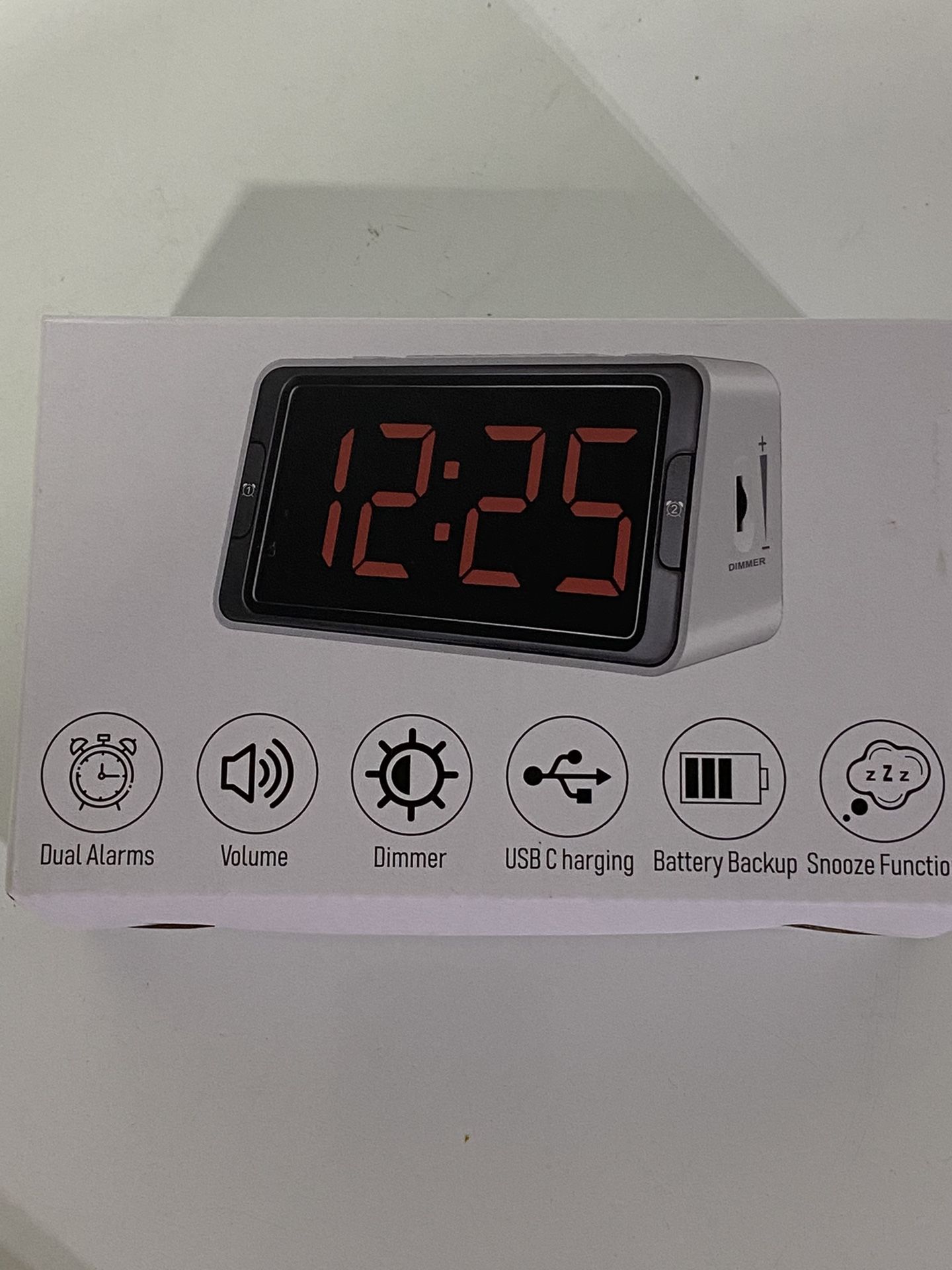 Small LED Digital Alarm Clock