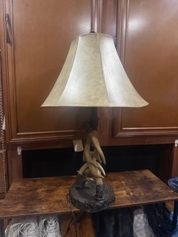 Antler Table Lamp with Shade
