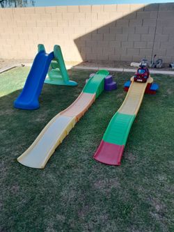 Large Little Tikes Slide $30, Step 2 Kids Roller Coasters $40-$50 each See All Photos Read Description