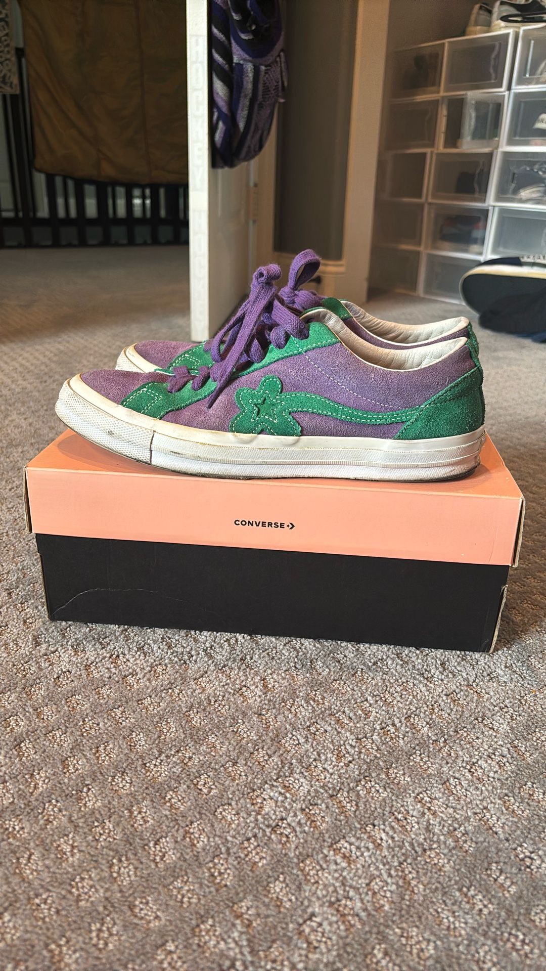 Golf Le Fluer/converse One Star Purple And Green