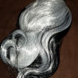 Black White Hair Wig