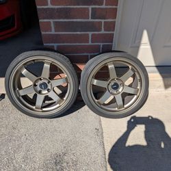 Set Of Two Bronze 18" Avid 1 Rims