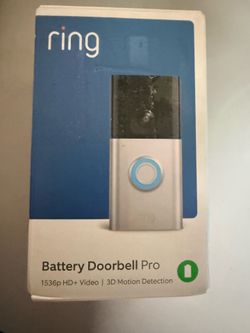 Battery ring doorbell