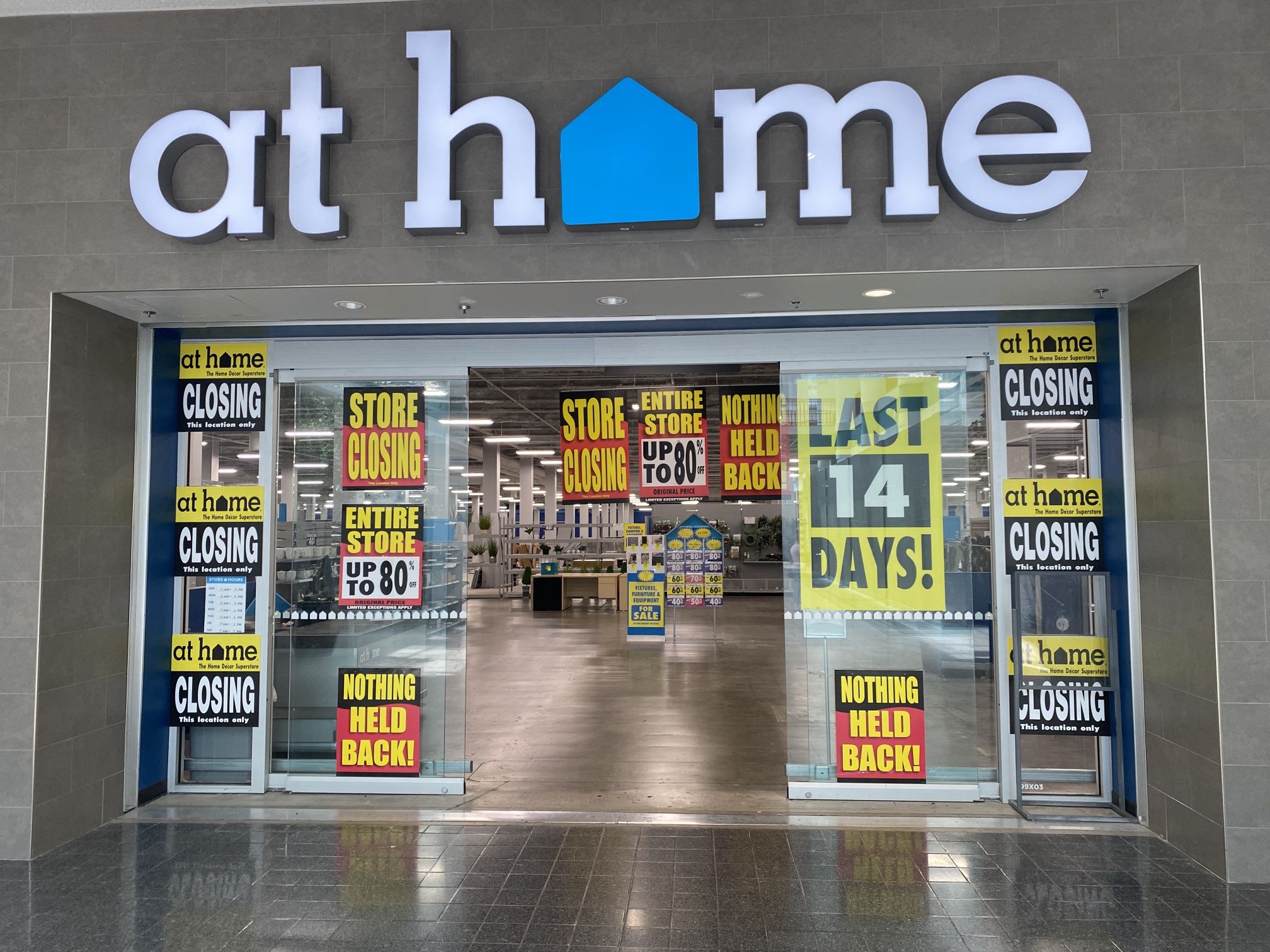 At Home Store Closing Fixtures For Sale 