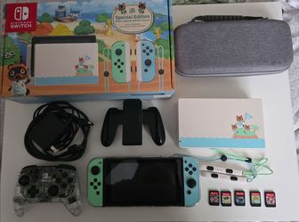 Nintendo Switch Animal Crossing Special edition.