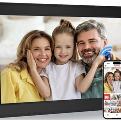 Frameo 10.1 Inch Digital Picture Frames Smart WiFi Digital Photo Frame with 1280x800 IPS Touch Screen HD, 32GB Memory, Auto-Rotate, Wall Mountable, Sh