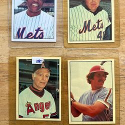 1975 SSPC Baseball Cards of Mays, Schmidt, Seaver & Jimmy Reese  (NrMt/mint)
