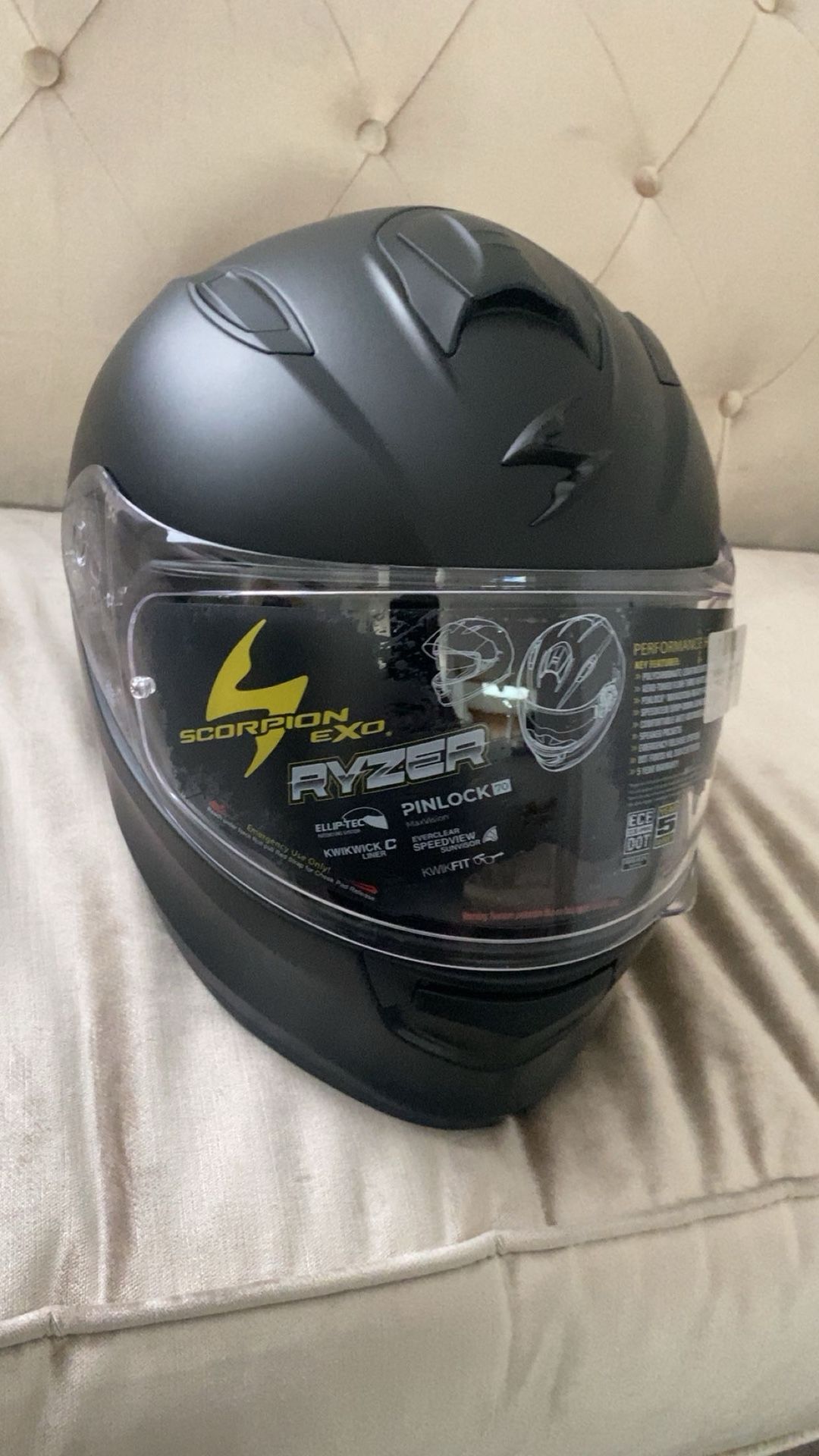 Scorpion EXO Ryzer Matte Black (LG)