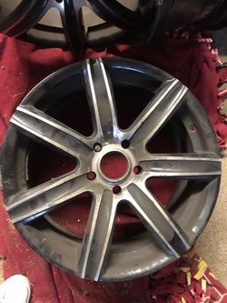 Car Rims — black and silver