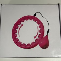 Pink Smart Weighted Fitness Hoop