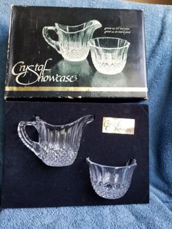 Vintage 24% Lead Crystal Sugar & Creamer-Germany