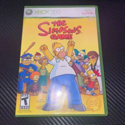 The Simpsons Game Xbox 360 No Manual
