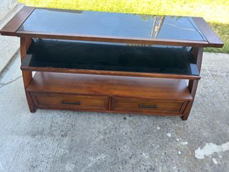 Coach, chair, tv stand