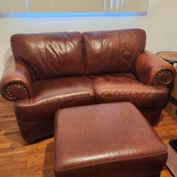 Loveseat With Ottoman