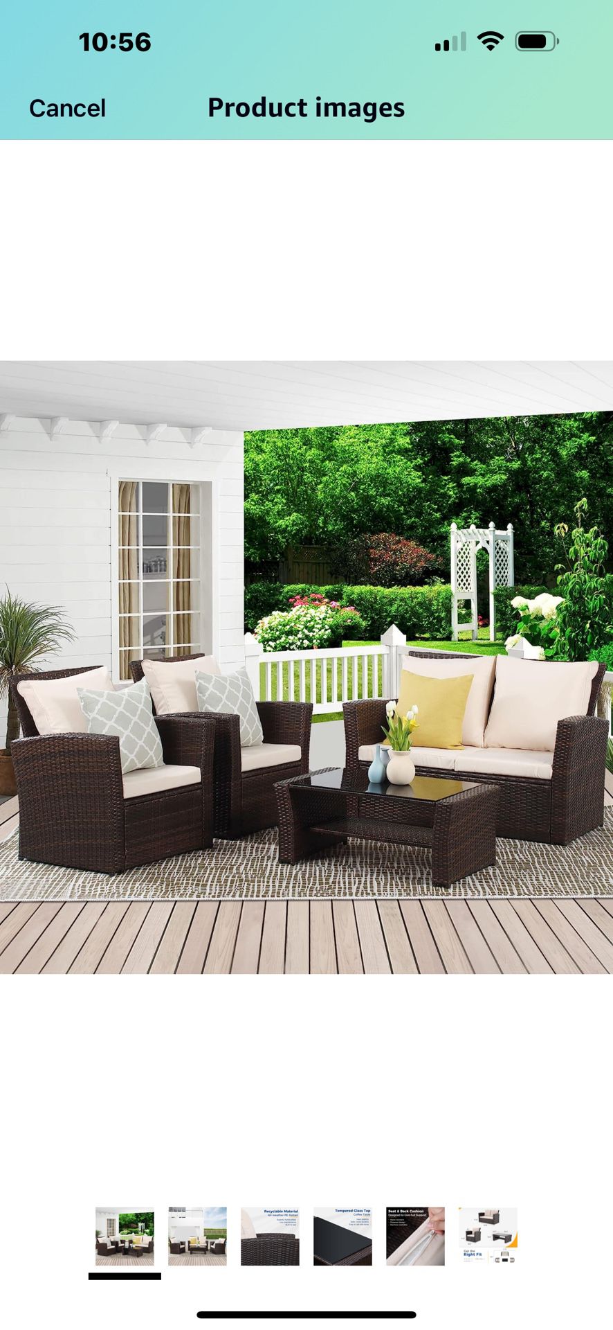 Patio Furniture - Chairs, Sofa, Table, and fire pit 