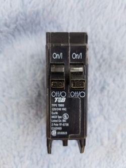 30/15 Amp circuit breaker