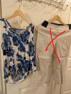 Simply Vera, Vera Wang - Floral Tank Top - Size: Petite Medium