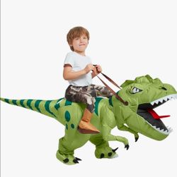 Dinosaur rider inflatable costume