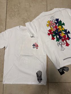 Chrome Hearts Multi-Color Floral Cross T-Shirt Small size