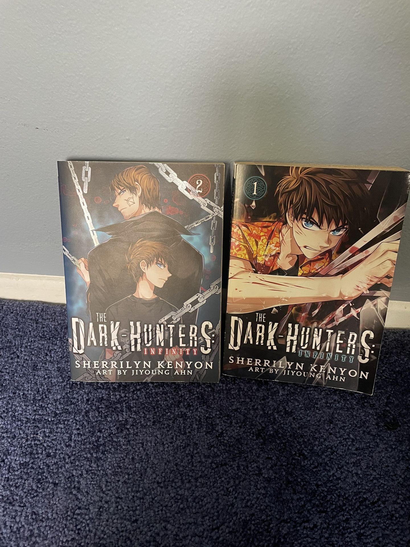 Dark Hunters Infinity Manga Graphic Novel Volumes 1 & 2 English Ex Library Books
