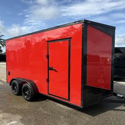 Trailer Enclosed 7 X 14 Extra Feet High Come With A Spoiler  Polycore 0.80