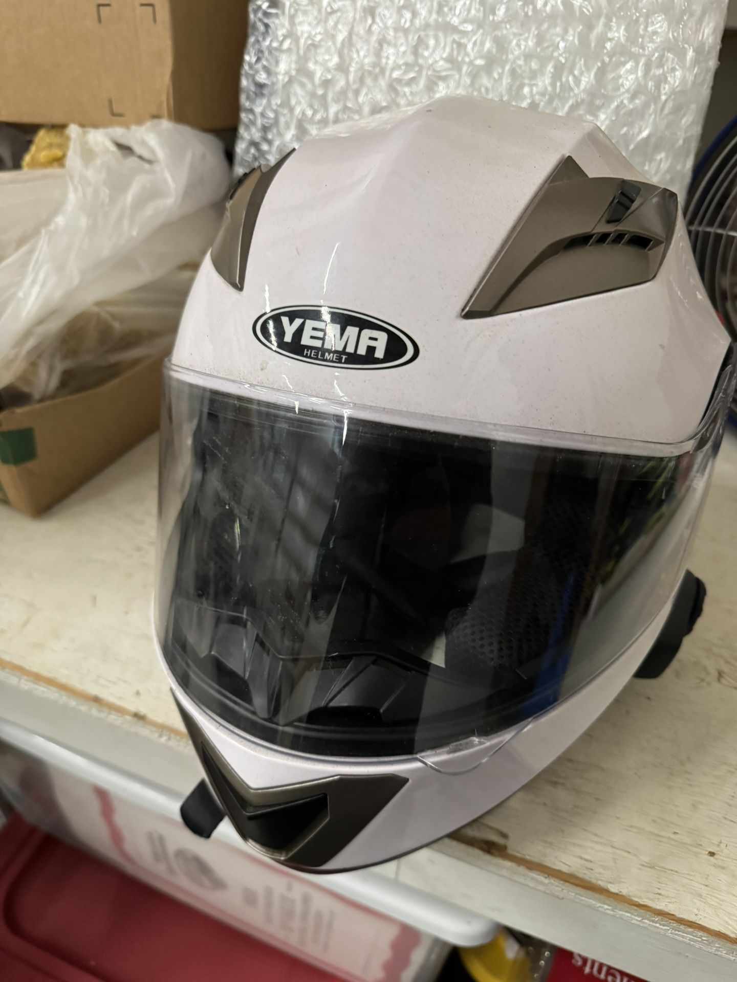 Motorcycle Helmet With Sena Bluetooth Headset