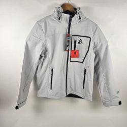New Men's Gerry Waterproof light Gray Jacket Medium