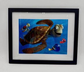 Disney Pixar Lithograph Dory & Nemo Framed 15”x12”