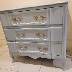 Blue Painted 3-Drawer Dresser