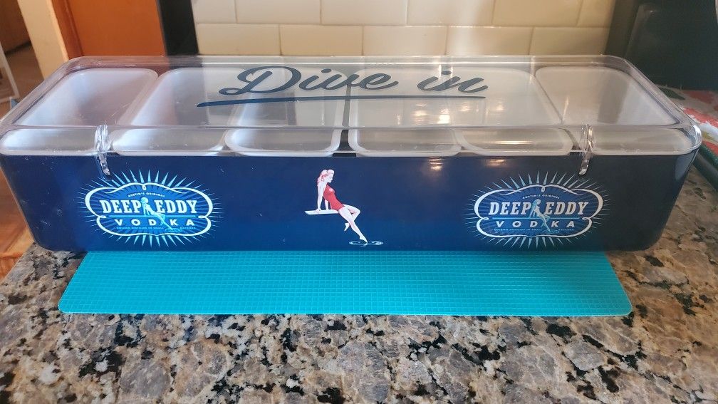 Vintage Deep Eddy Vodka Condiment Tray