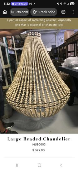 ✨ Oversized Wood Bead Chandelier – High-End Boho Statement ✨