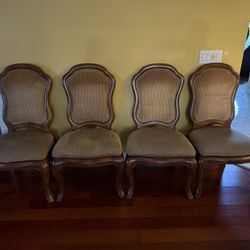 Solid Wood Dining Chairs – Set of 4