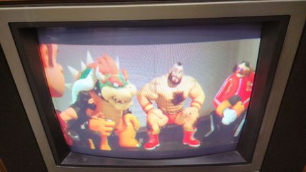 25" CRT TV Curved screen vintage retro gaming television model 1987