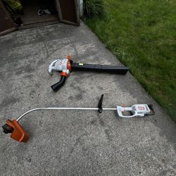 Stihl Electric Weed Wacker And Leaf Blower 