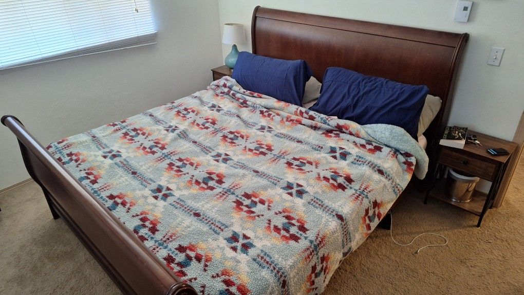 King Size Bed Frame That Needs Some TLC