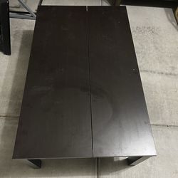 Dark coffee table