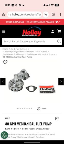 Holley 12-834 fuel pump