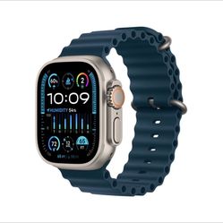 Apple Watch Ultra 2 49mm Cellular Titanium Case w/ Blue Ocean Band