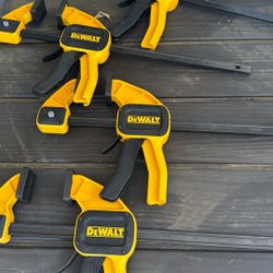 4 DeWALT Clamps