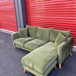 Olive Green Sectional Sofa 
