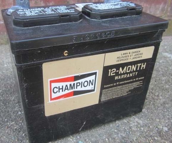 Champion Lawn Tractor Battery