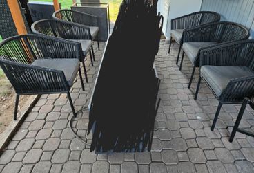 set of outdoor chairs